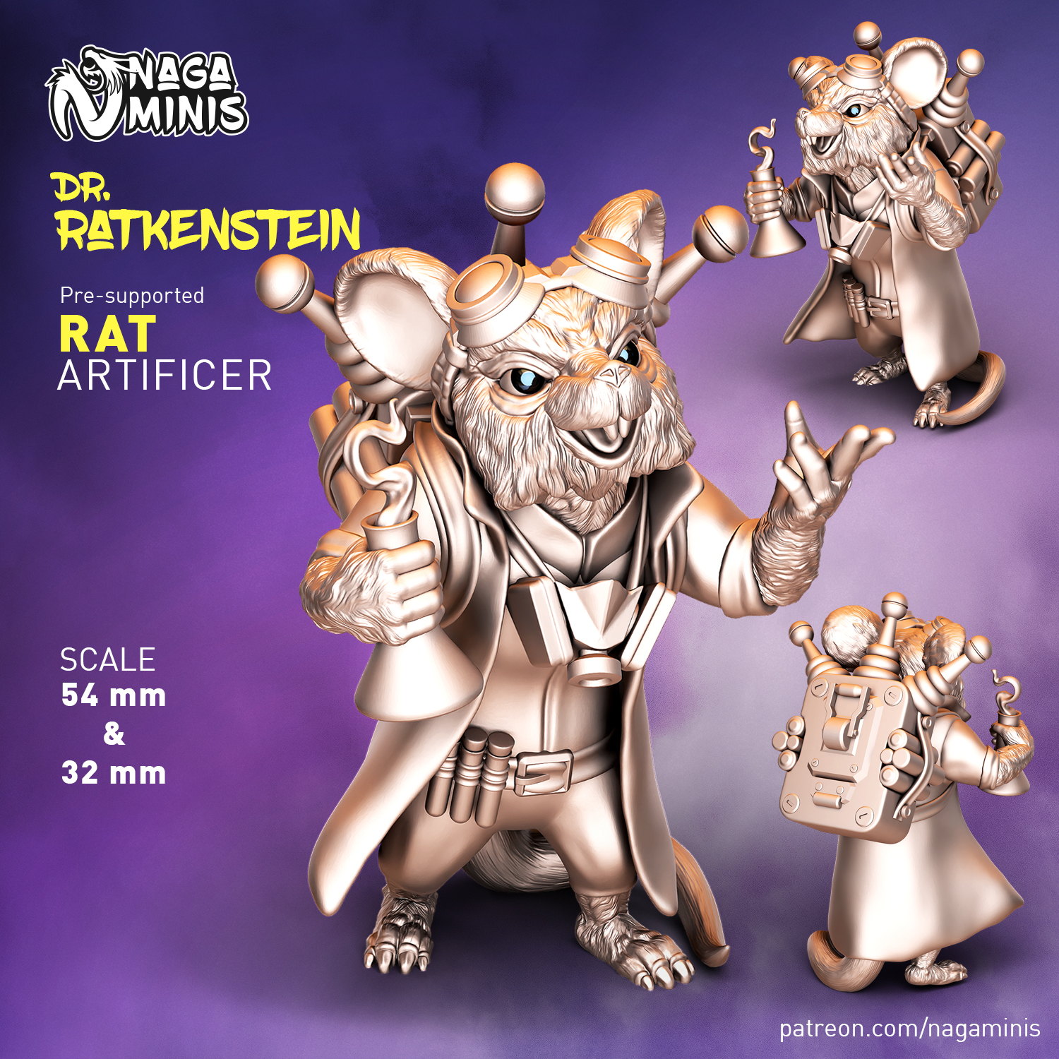 (Pre-supported) Rat Folk Artificer